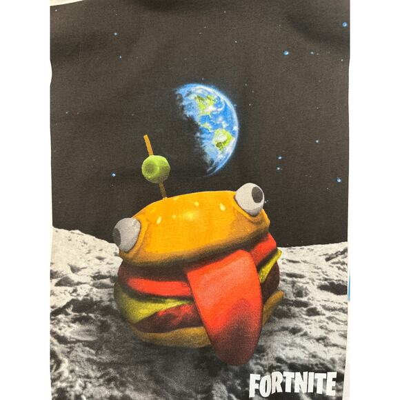 Fortnite Moon Burger Tee L (42/44) NWT – Stellar Streetwear 🍔🌙 - Picture 3 of 4